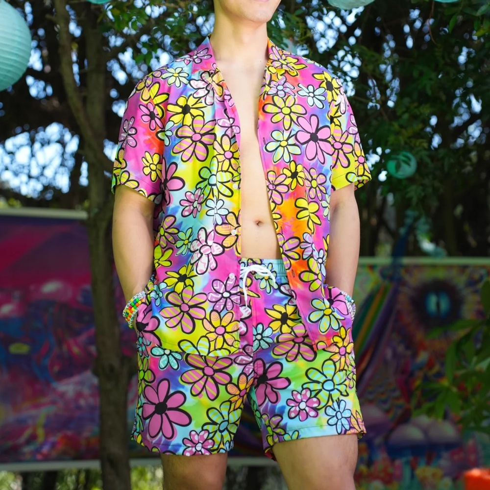 Bright neon Daisy Dreamland shorts